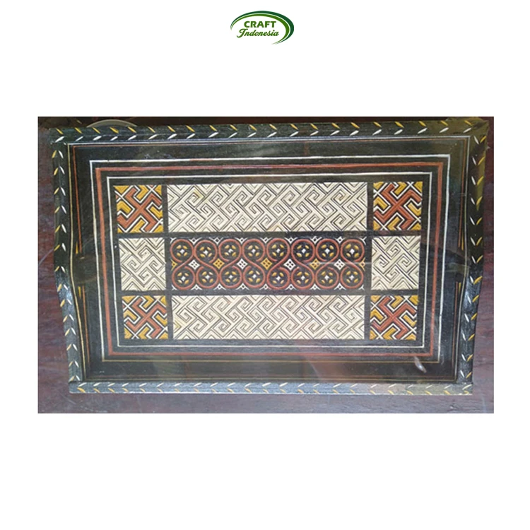 Wholesale Hotel Supplies Solid Wood Bamboo Coffee Serving Trays