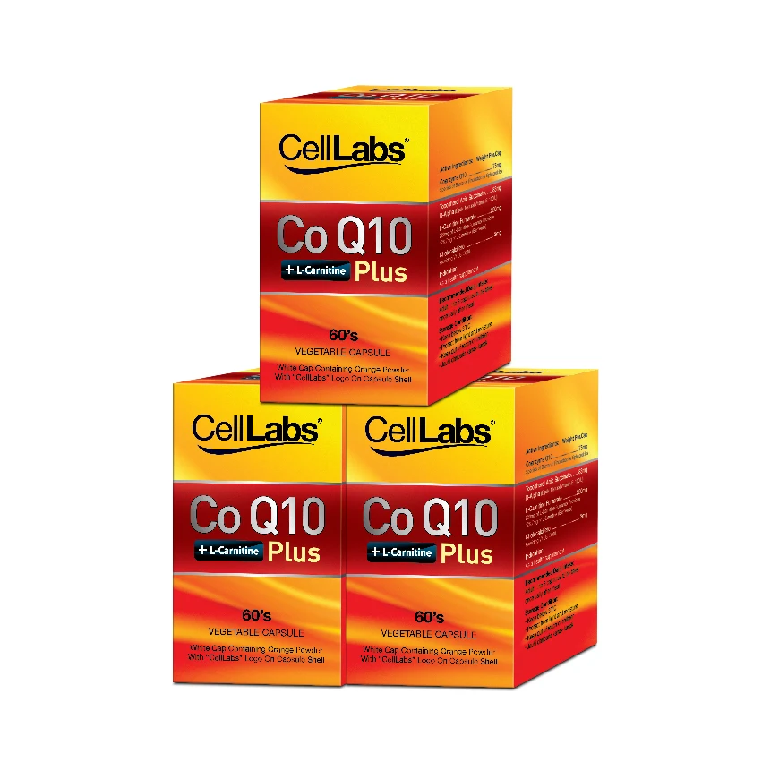 
Vegetarian wholesales Malaysia CellLabs CoQ10+L-Carnitine 