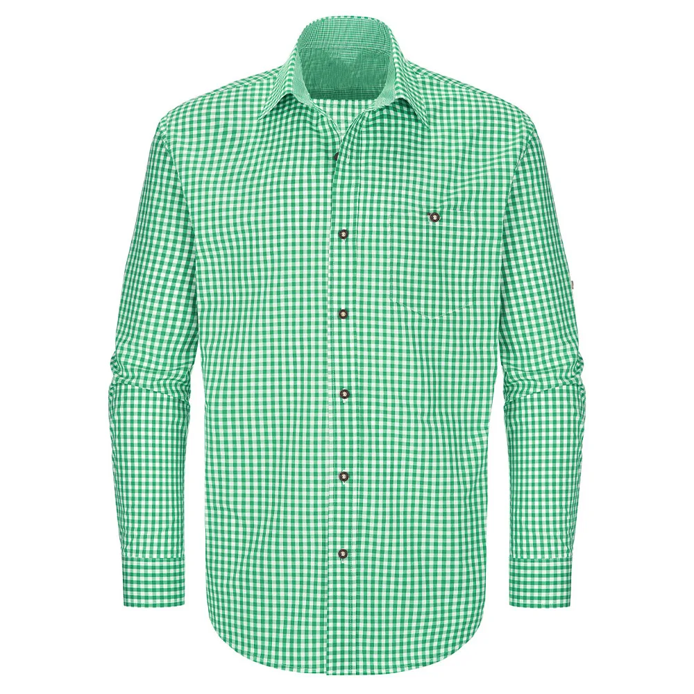 Mandarin Collar Long Sleeve Shirt, German Bavarian Oktoberfest Shirts, Cotton Inner Long Sleeve T Shirt