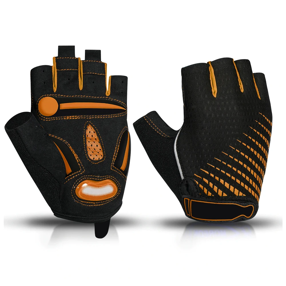 2021 Good Quality Wholesale Men Cycling Gloves Pakistan Made Bicycle Sports Half Finger Gloves