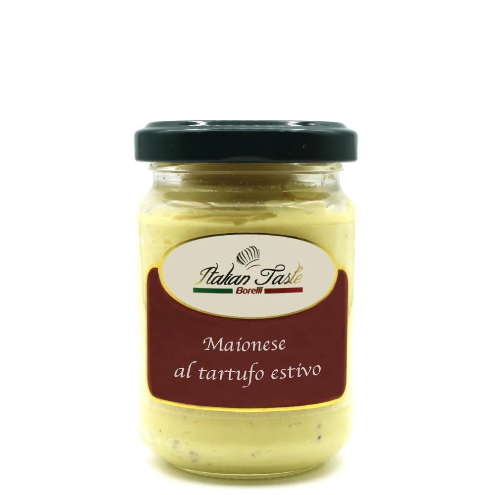 High quality 120 gTruffle mayonnaise in mason jar Made in Italy NO GMO italian dressing condiment
