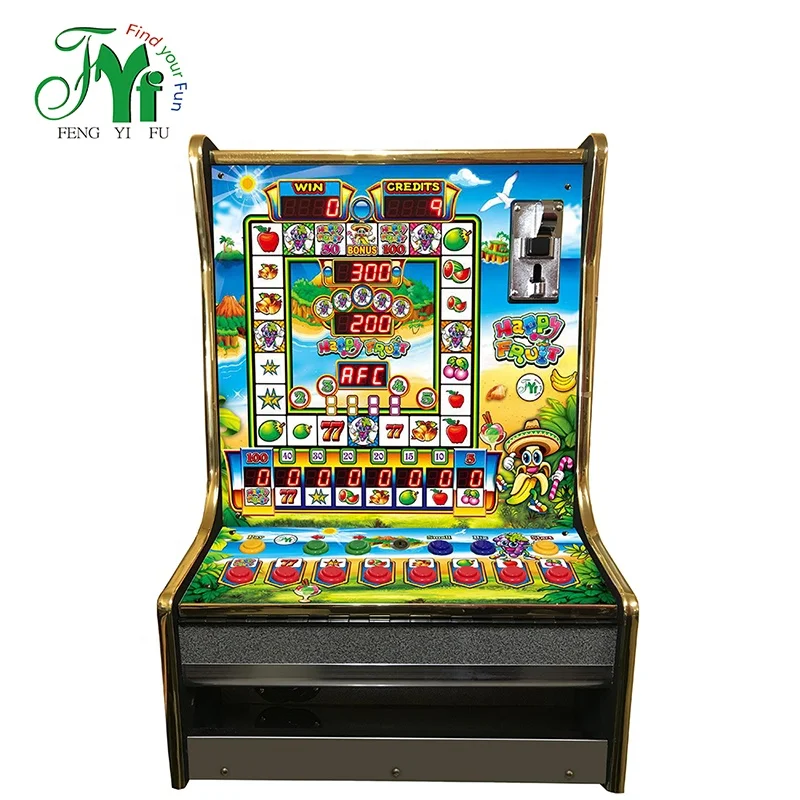 
Happy Fruit / Mario machine / TRAGAMONEDA led slot coin operated gambling machine 