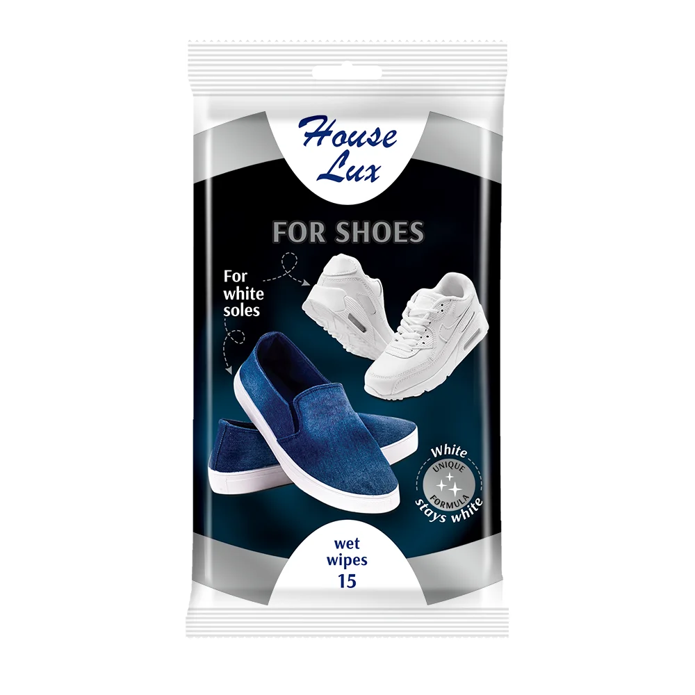 
HouseLux 15 wet wipes for shoes (FOR WHITE SOLE) 