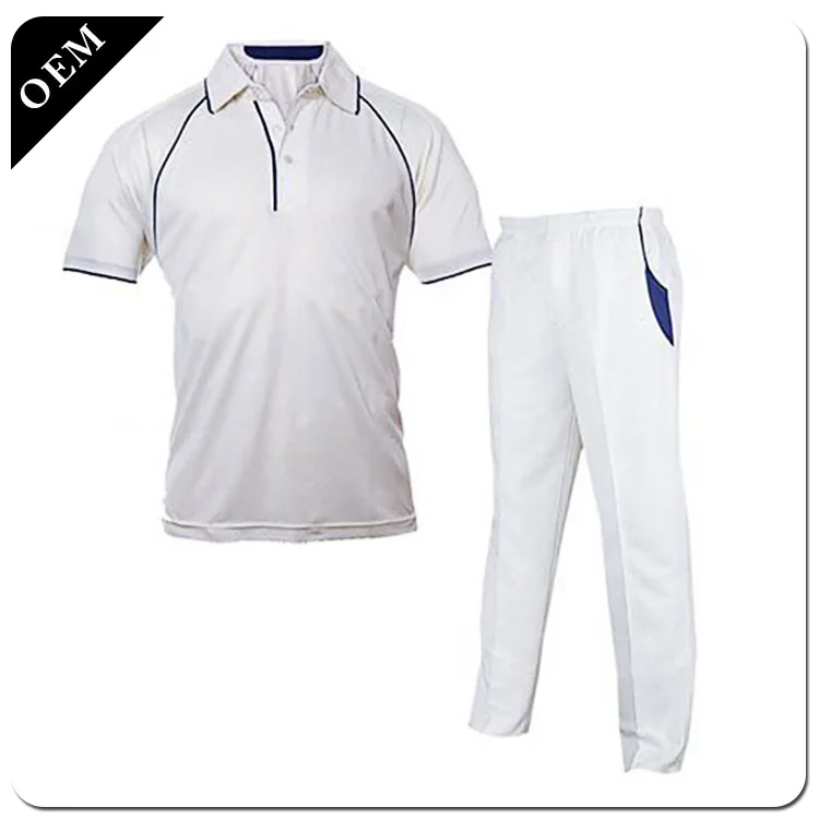 custom cricket jersey sublimation cricket shirt cricket uniforms white