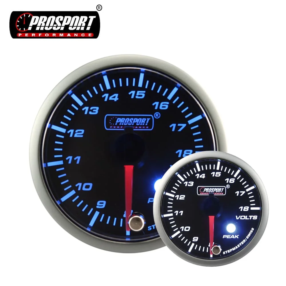 52 мм чёрный лицевой дымчатый объектив белый и синий светодиодный дисплей регулируемая яркость Автомобильный цифровой вольтметр измеритель для универсальных транспортных средств