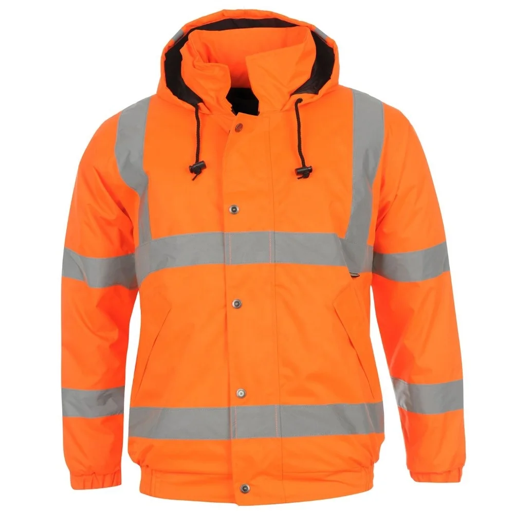 Оптовая продажа зимняя рабочая одежда для строительства светоотражающая оранжевая Защитная
