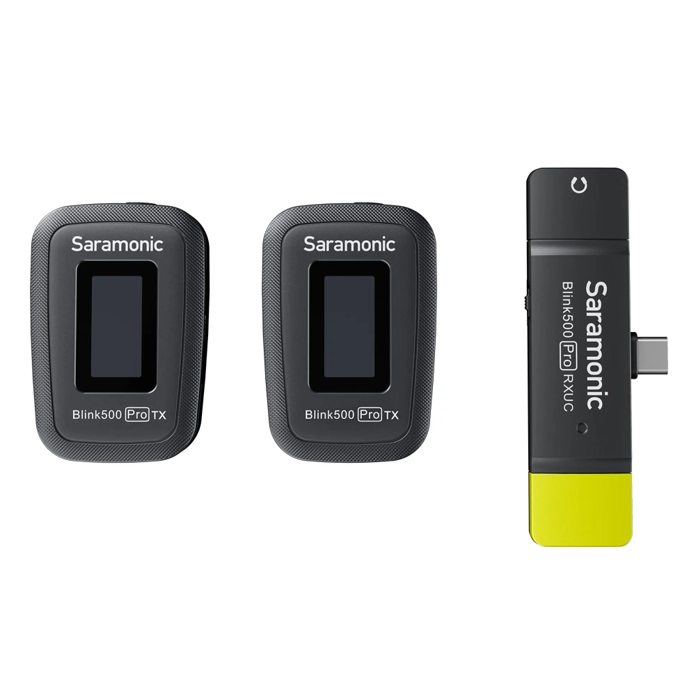 Saramonic Blink 500 Pro B6 TX+TX+RX 2.4GHz Micro-Wireless Dual Lavalier System w/ USB-C Dual-Receiver for Android, Mobile Device