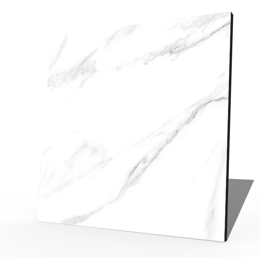 Carrara white marble vitrified micro crystal porcelain tiles