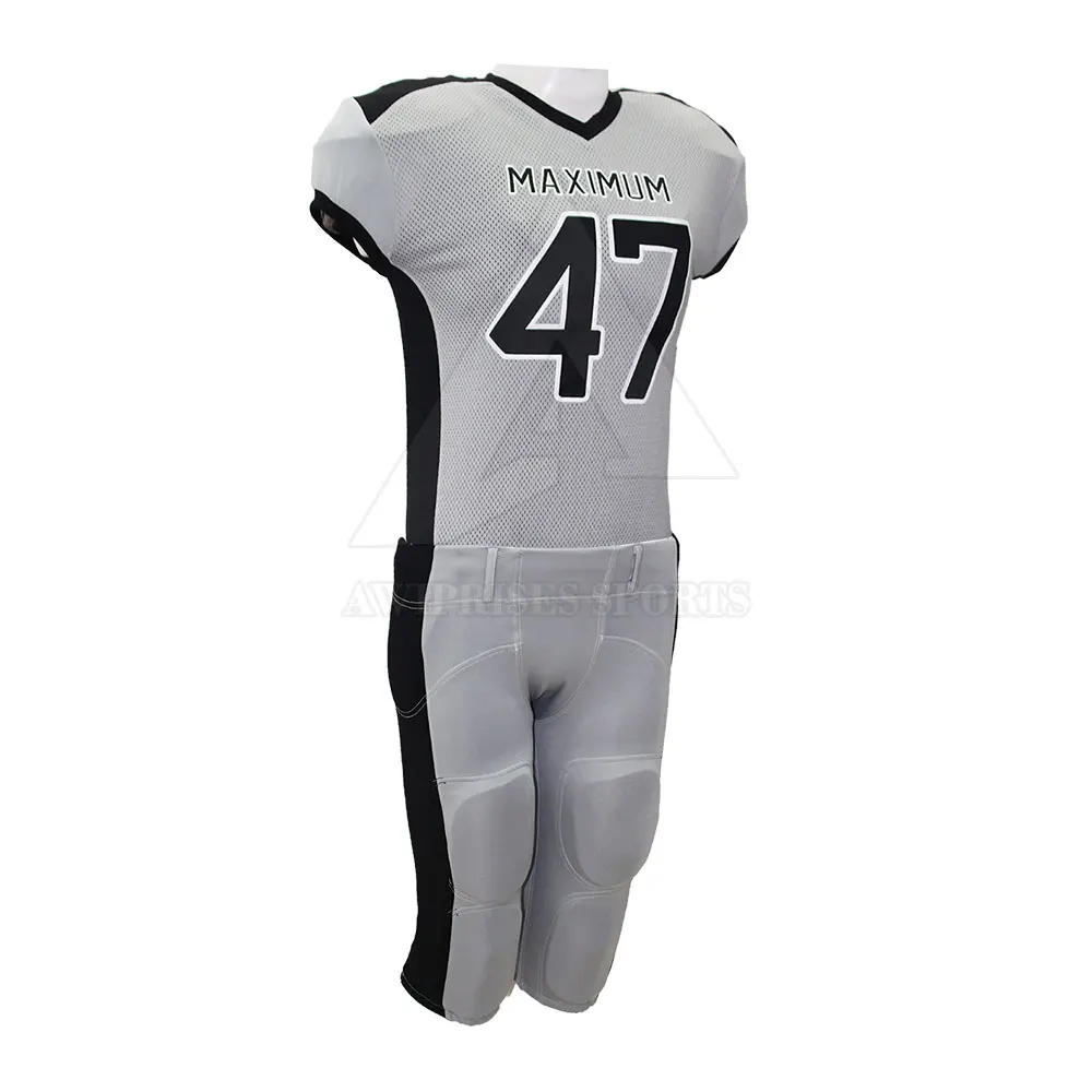 Durable American Football Uniform 100% Polyester American Football Uniform Custom Team Player Name American Football Uniform