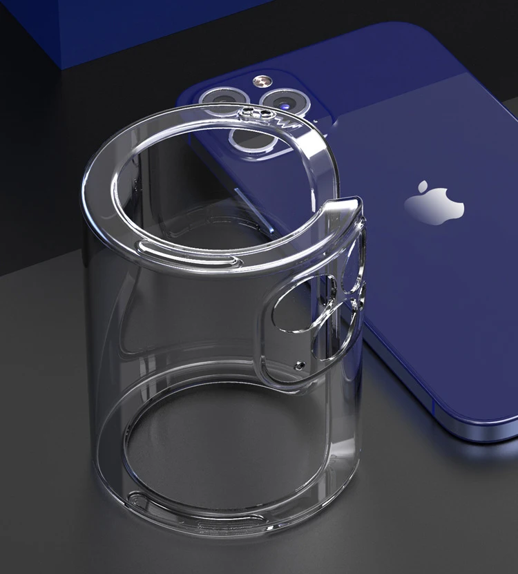 Чехол для iPhone 13 прозрачный гелевый защитный чехол из ТПУ объектива камеры Ультратонкий телефона mini