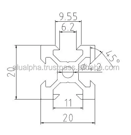 
2020 Wholesale Manufacturer Customized Full Series Aluminium Industrial Profile 