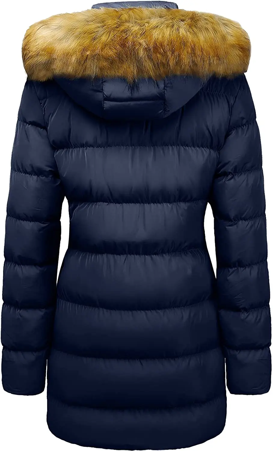 Высококачественная женская зимняя пуховая куртка пуховик парка пальто со съемным меховым капюшоном