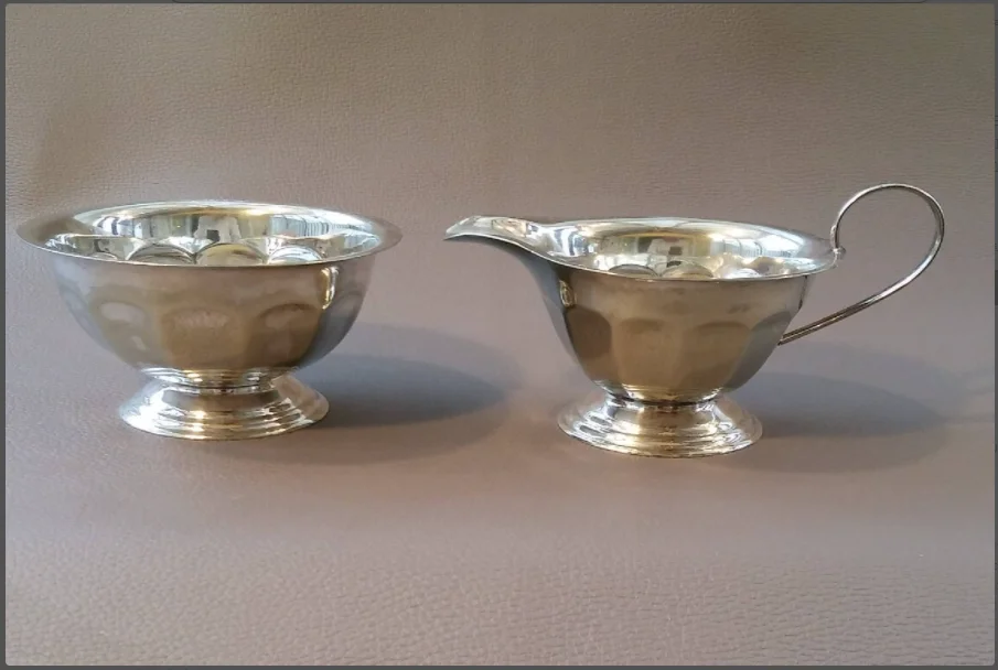 Скандинавский EPNS Серебряный латунный Чай Кофе Кава набор с 3 кастрюлями для чая сахар молоко подарочные наборы серебряным покрытием Свадебные фирменные