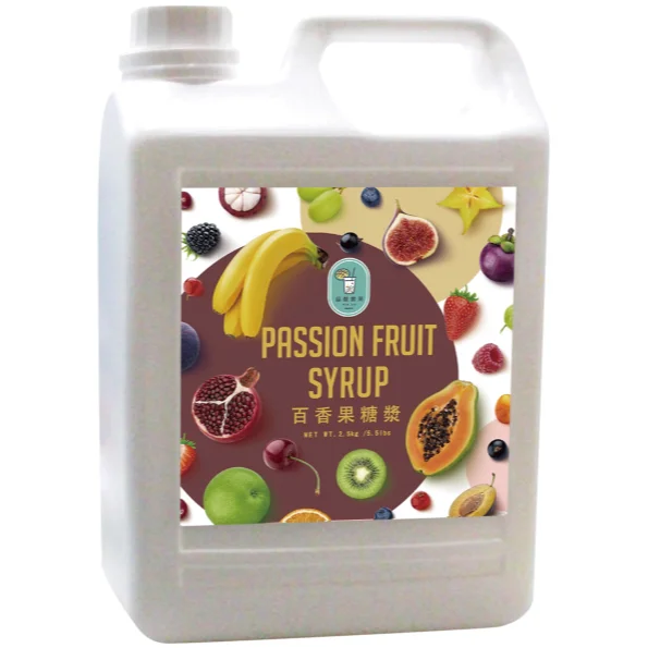 Bubble Tea Coffee Shop raw material supply for Passion Fruit pulp Syrup
