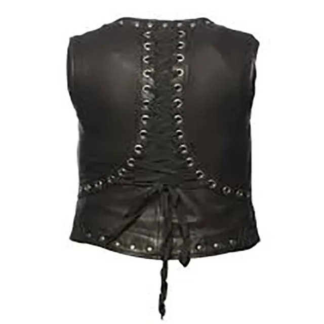 Wholesale Factory Prices of black leather cowboy_vest Ready for Global Shipping