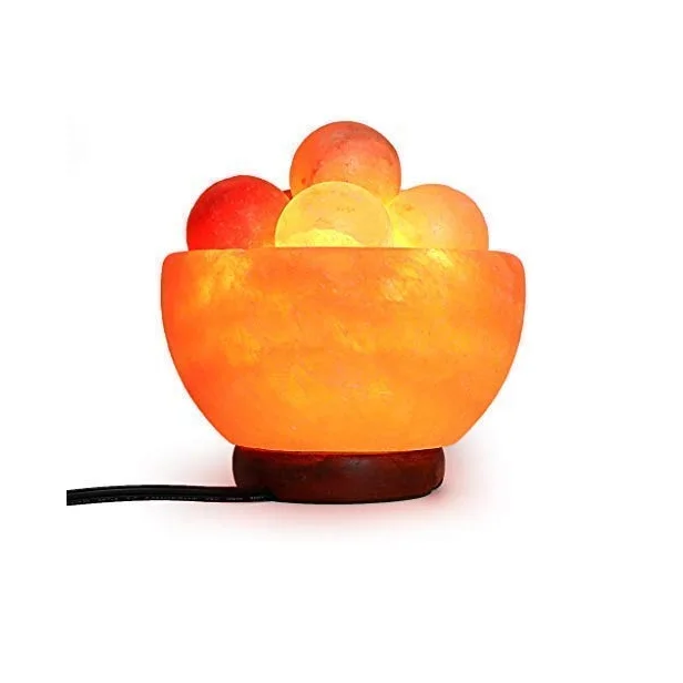 Himalayan Natural Pink Egg Flower Shape Rock Salt Lamp from the foot hills of Himalayan Mountain Range in Pakistan