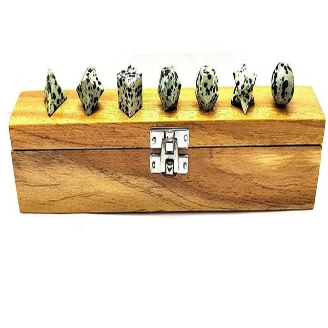 Natural crystal wholesale Gemstones Top selling Dalmatian Jasper  SACRED GEOMETRY SET BULK QUANTITY