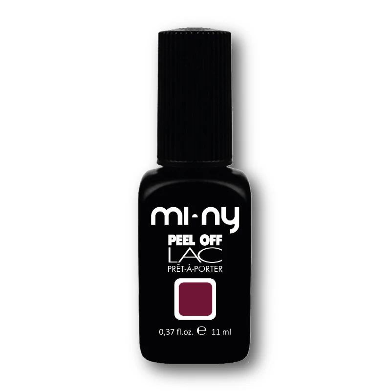 HIGH QUALITY ITALIAN REVOLUTIONARY GEL POLISH PEEL OFF LAC ONE STEP- 7 FREE, VEGAN, 3 IN 1, EASY REMOVAL, COLOR: MERLOT SIZE: 11