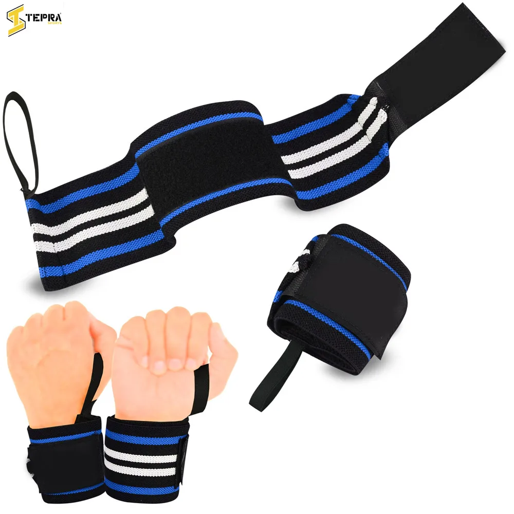 Weight Lifting Wrist Support Bandage Elasticated Cotton Gym Wraps Workout - 2X