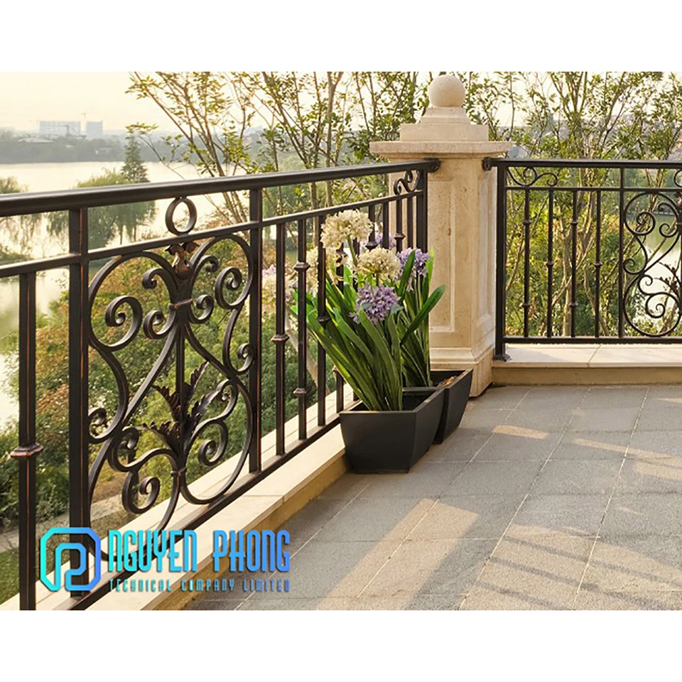 Manufacturing Company In Bulk Wrought Iron Balcony Balustrade Railing Designs