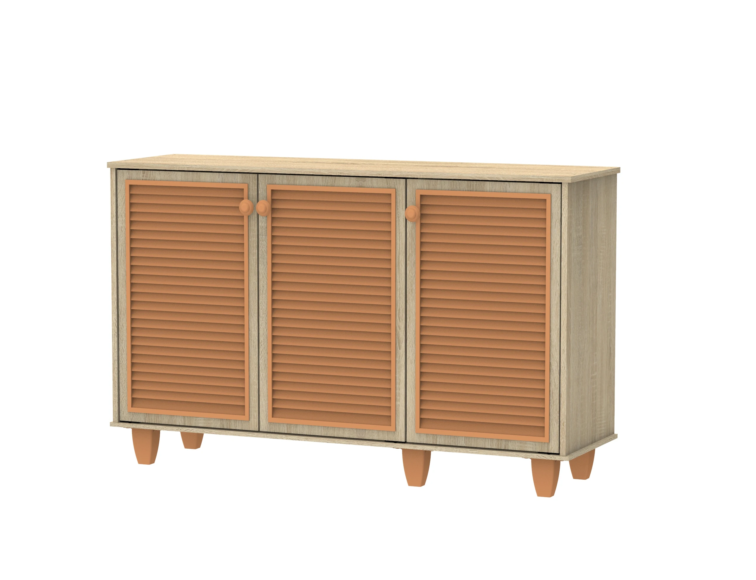 High Quality 3 Tier and 3 Door Shoes Cabinet Made in Malaysia 2504