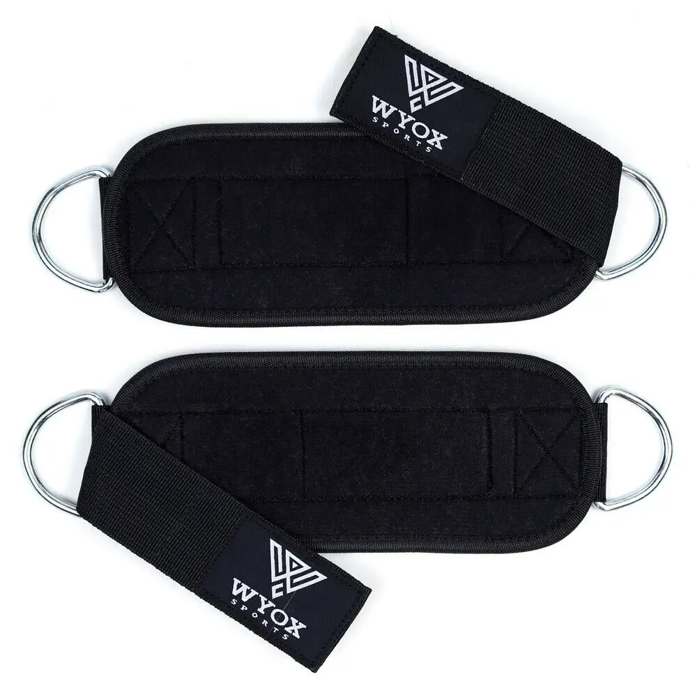 New arrival Fitness Neoprene Weight Lifting Ankle Strap Resistance bands D Ring Padded Ankle Straps by KHUMBRO SPORTS