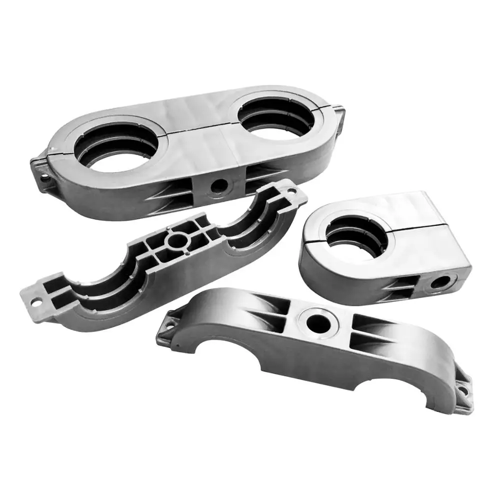 PVC clamp bracket for securing pipe 25 double