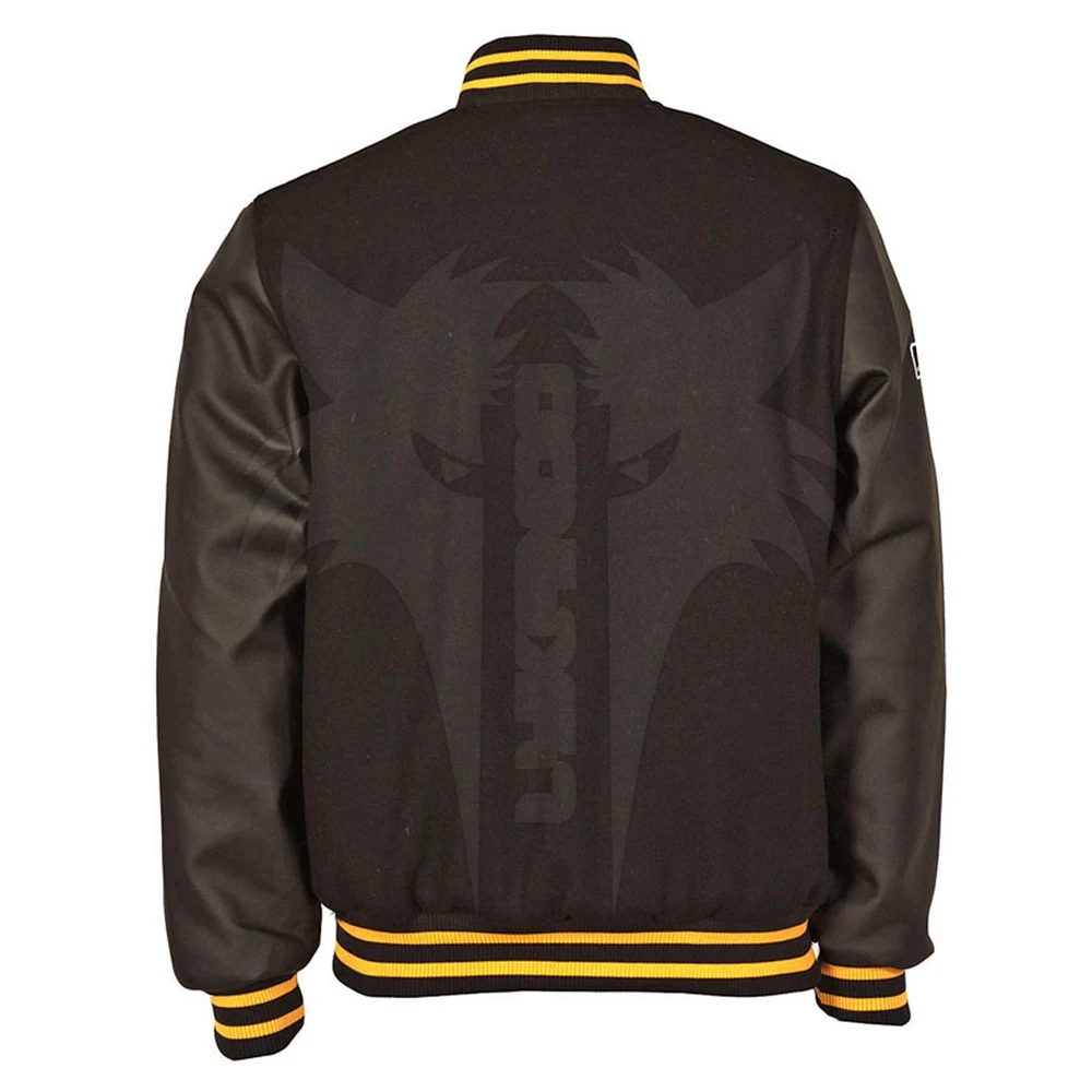Бейсбольная куртка для мужчин с логотипом на заказ шерстяными и кожаными рукавами в американском стиле оптовая продажа Lettermen jacket