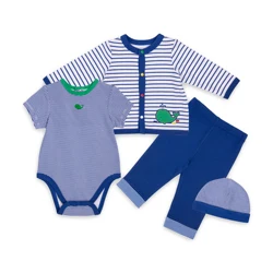 3 piece sets baby clothes manufactured PJ onesies for babies