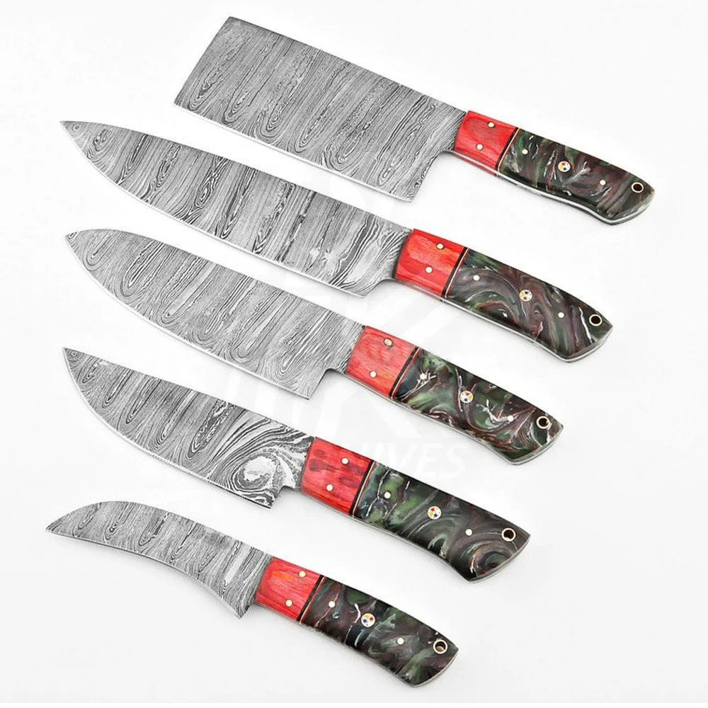 100%Top High Quality Damascus Chef Knife Sets | Wholesale Cheap Price Hot Sale Chef Knife Sets