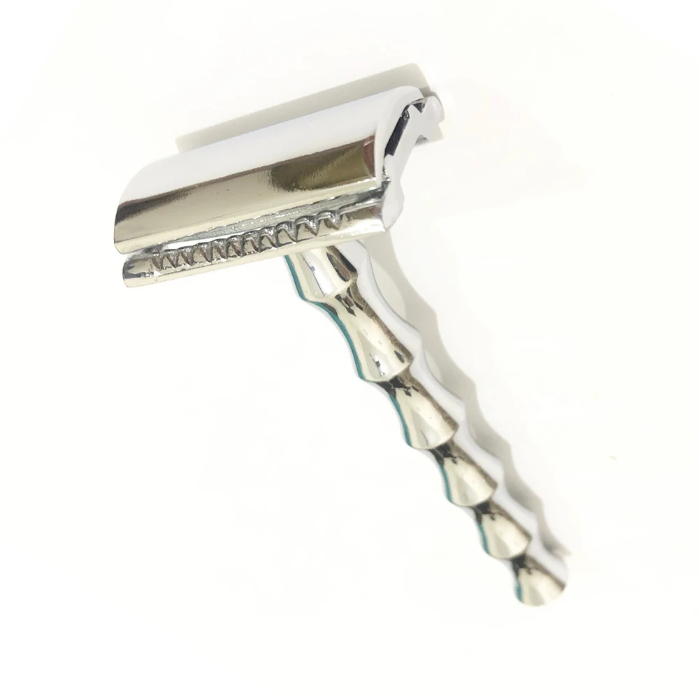 Export Quality Best Selling Double Edge Safety Razor Barber Stainless Steel Edge Customized Box Logo