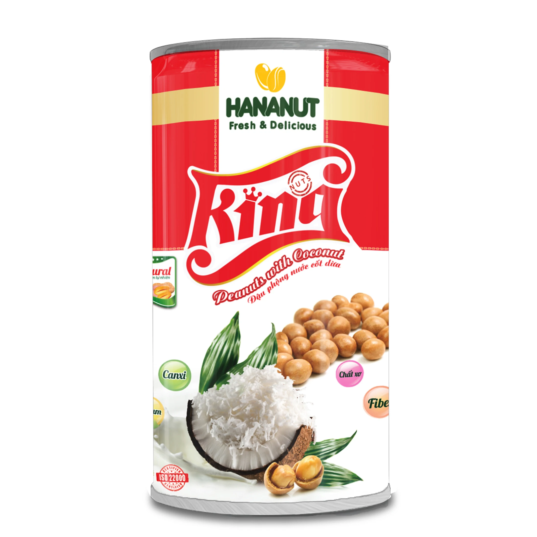 Качество HACCP-естественный жареный арахис с кокосовым соком-питательная пища