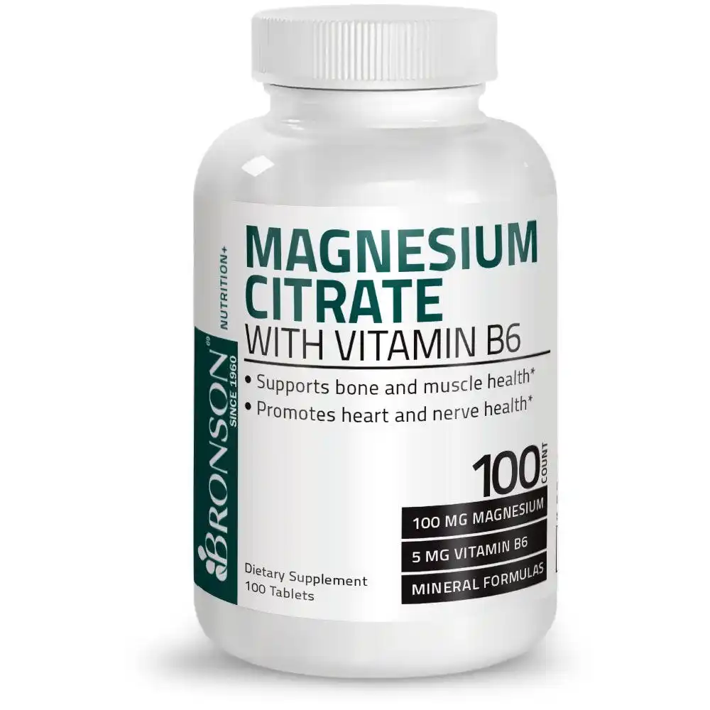 
Magnesium Citrate with Vitamin B6 - 100 Tablets 