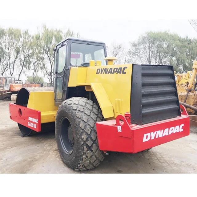 Подержанное состояние, высокое качество, хорошо использованный дорожный каток DYNAPAC CA251D для продажи по низкой цене