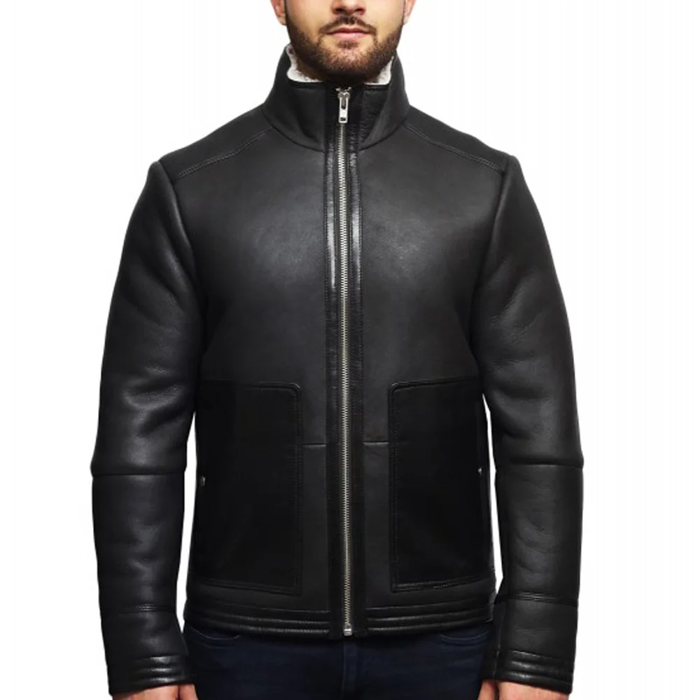 New Style Custom Shearling  Fleece Jacket Mens Winter Jacket Multi Pattern Jackets