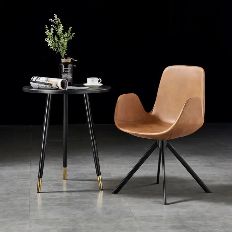 modern bow shape PU Leather  Good quality wholesale malaysia furniture dining room chair