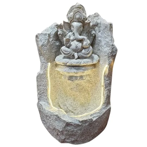 Indian Manufacturer Decorative Modern Design Ganpati Shivji Statue Indoor Water Fall Fountain