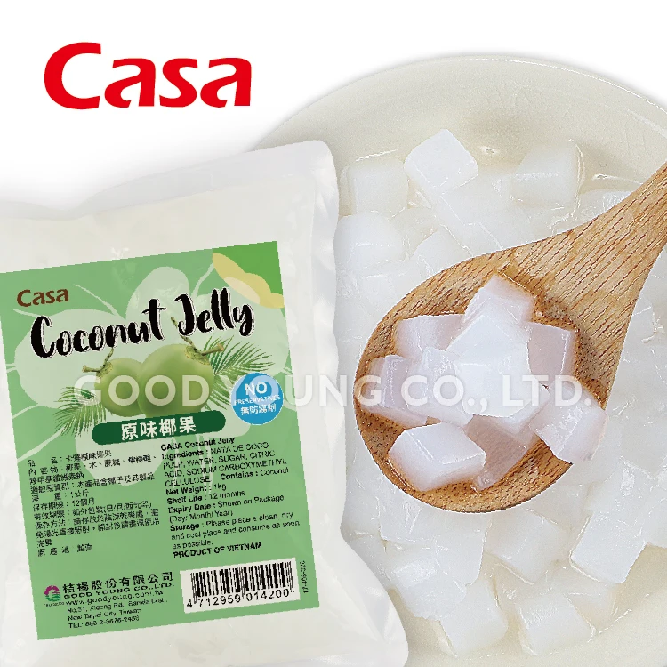 HALAL Vietnam Viet Nam Nata De Coco Coconut Jelly Dice Cube With Bubble Tea Ingredients For Layering Drinks