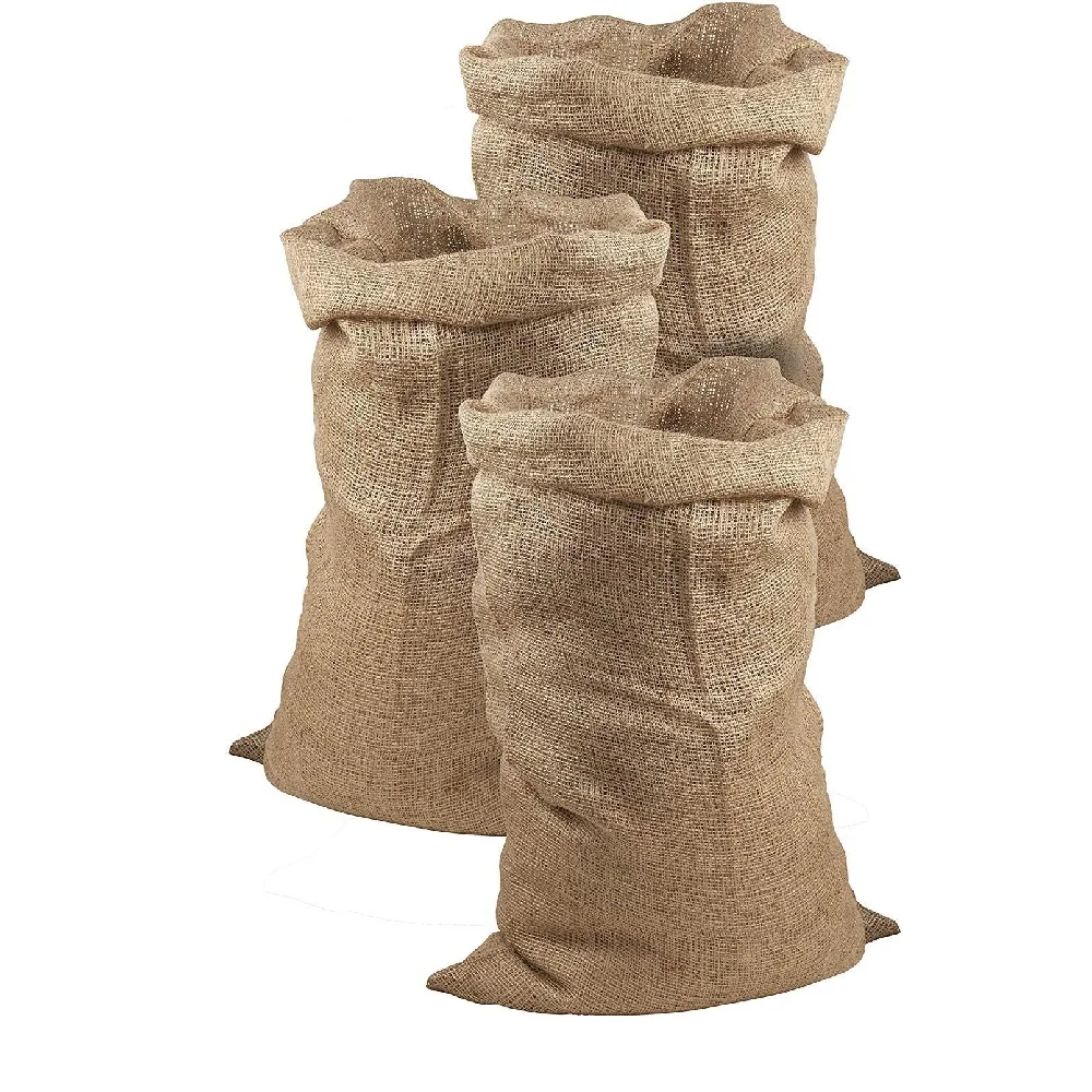 Wholesale  Eco Friendly Custom Printed Used Gunny Bag Jute Sack for Rice Sugar Coffee and Other Grain Products  from Bangladesh