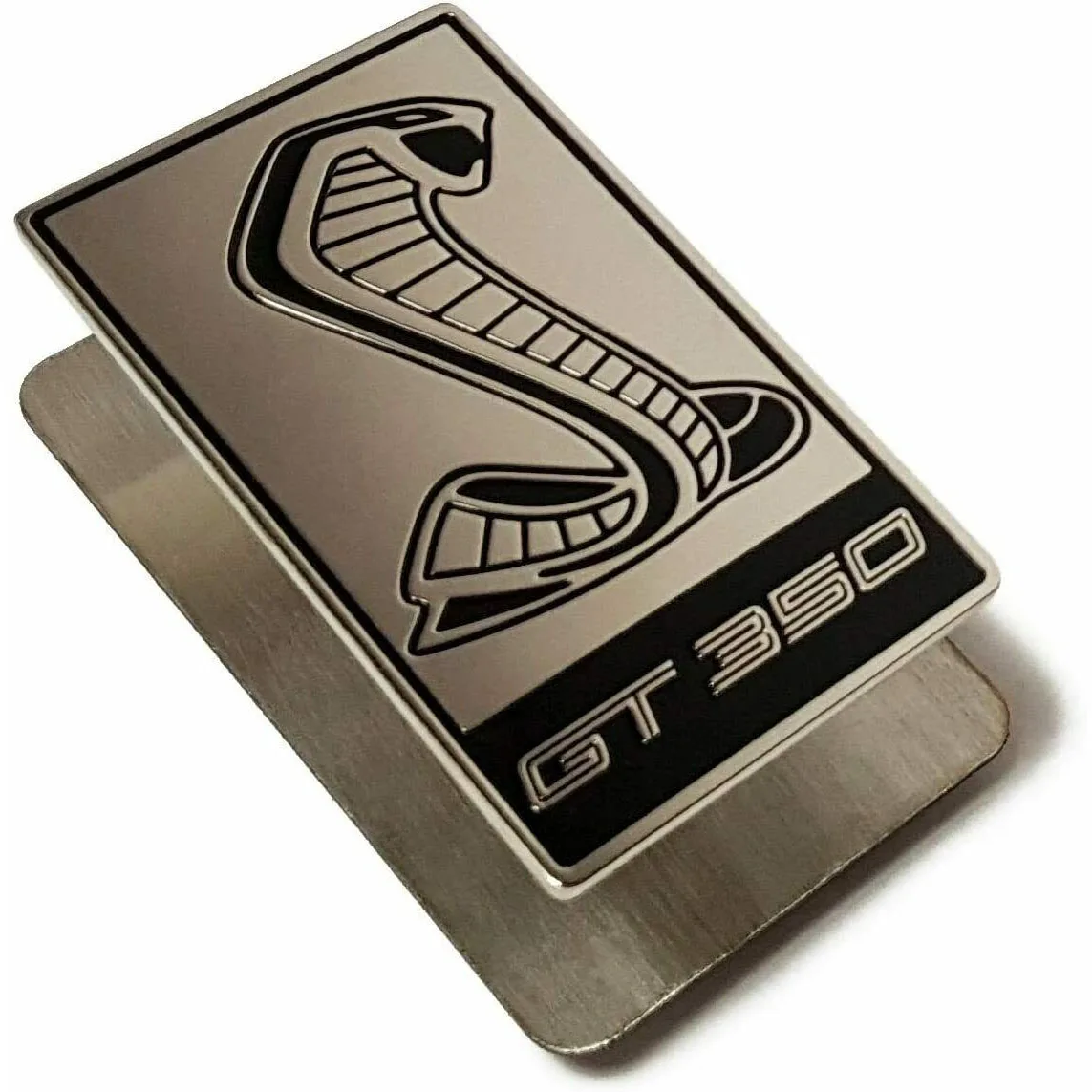 GT350 Style - Front Grille Badge - Grill Logo Cobra Metal Emblem for Ford Mustang Shelby GT350