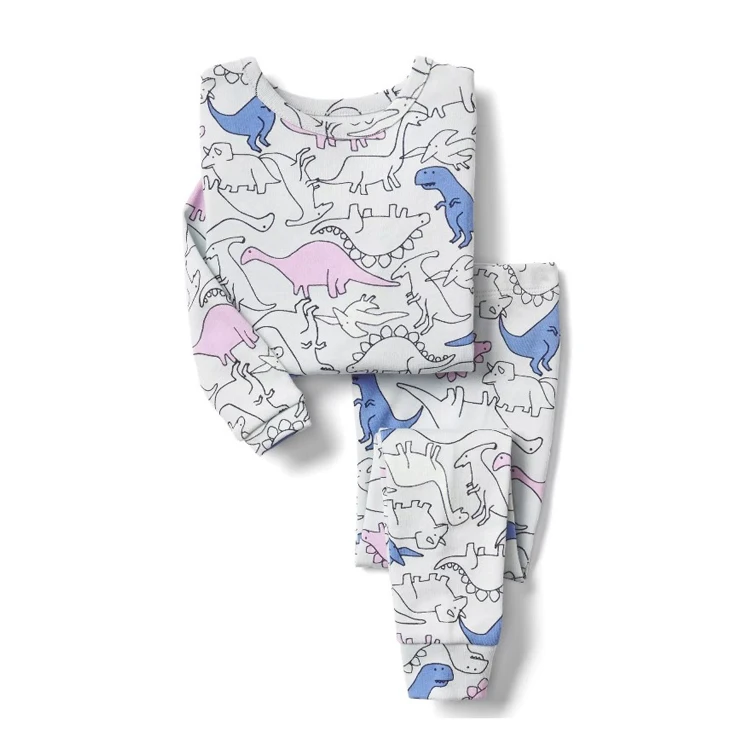 OEM Brand 100% Cotton Boy kids New Design Night Wear Toddler sleepwear nightwear Long Sleeve Pyjama set Children Pajama Set