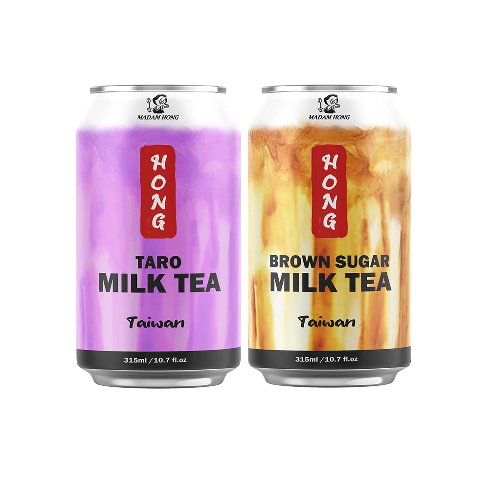 Taiwan 315ml tapioca pearls brown sugar milk tea drink