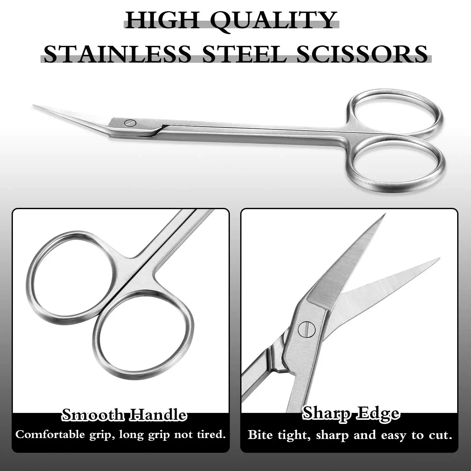 Toenail Scissors Long Handled Toenail Trimmers Clippers Curved Head for Thick Toe Nails Men Women Easy Cuticle Scissor