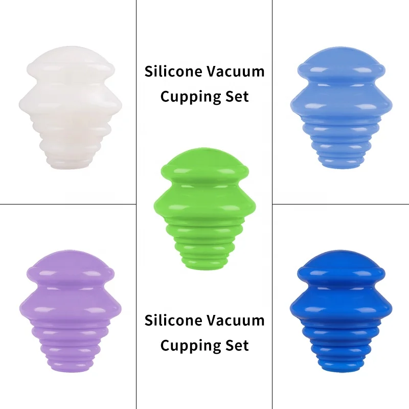 hot sell Anti Cellulite Cupping Therapy Set Silicone Vacuum Massage Cups
