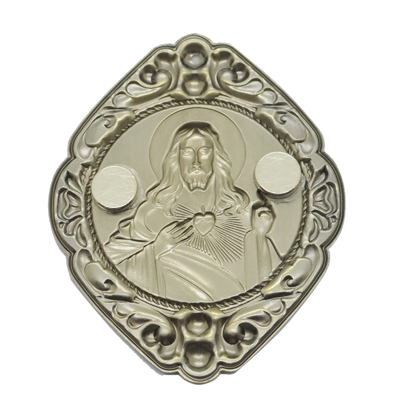 Custom Bulk Stamping Engraved Bronze Religious Medallion Medal