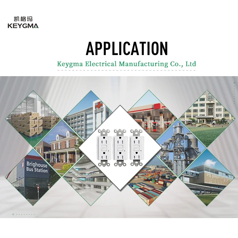 Keygma USA Standard Intelligent Chip Smart USB Socket 2 Port 5V 4.2A Wall Plug Outlet