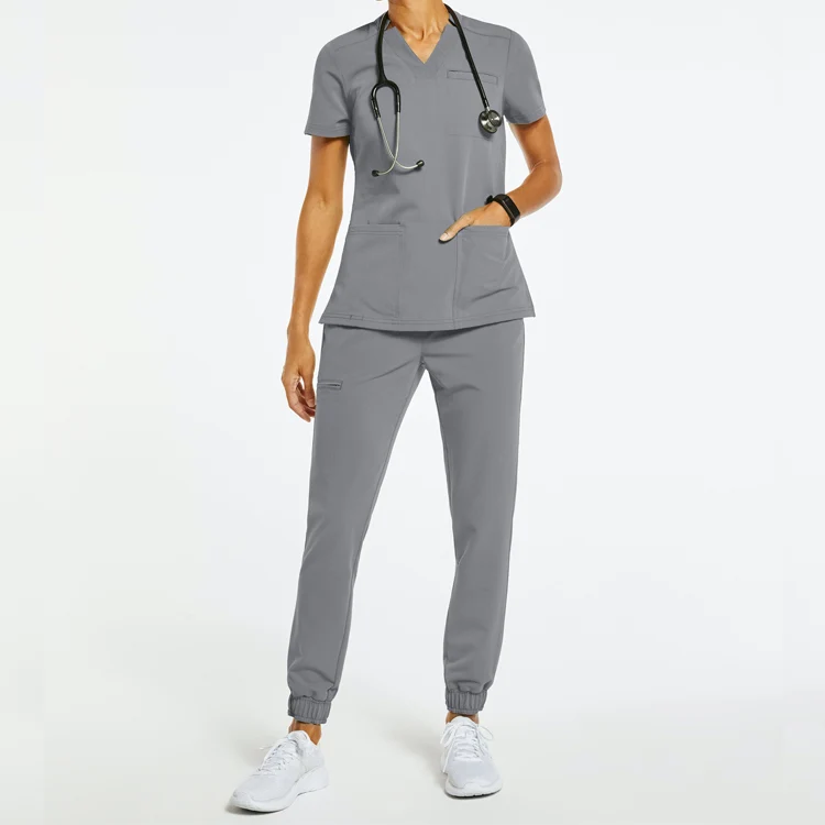 OEM Medical Clothing Hospital Uniform for Doctors Men Hospital Clothing Patient Gown Clothes Cotton Unisex Customized