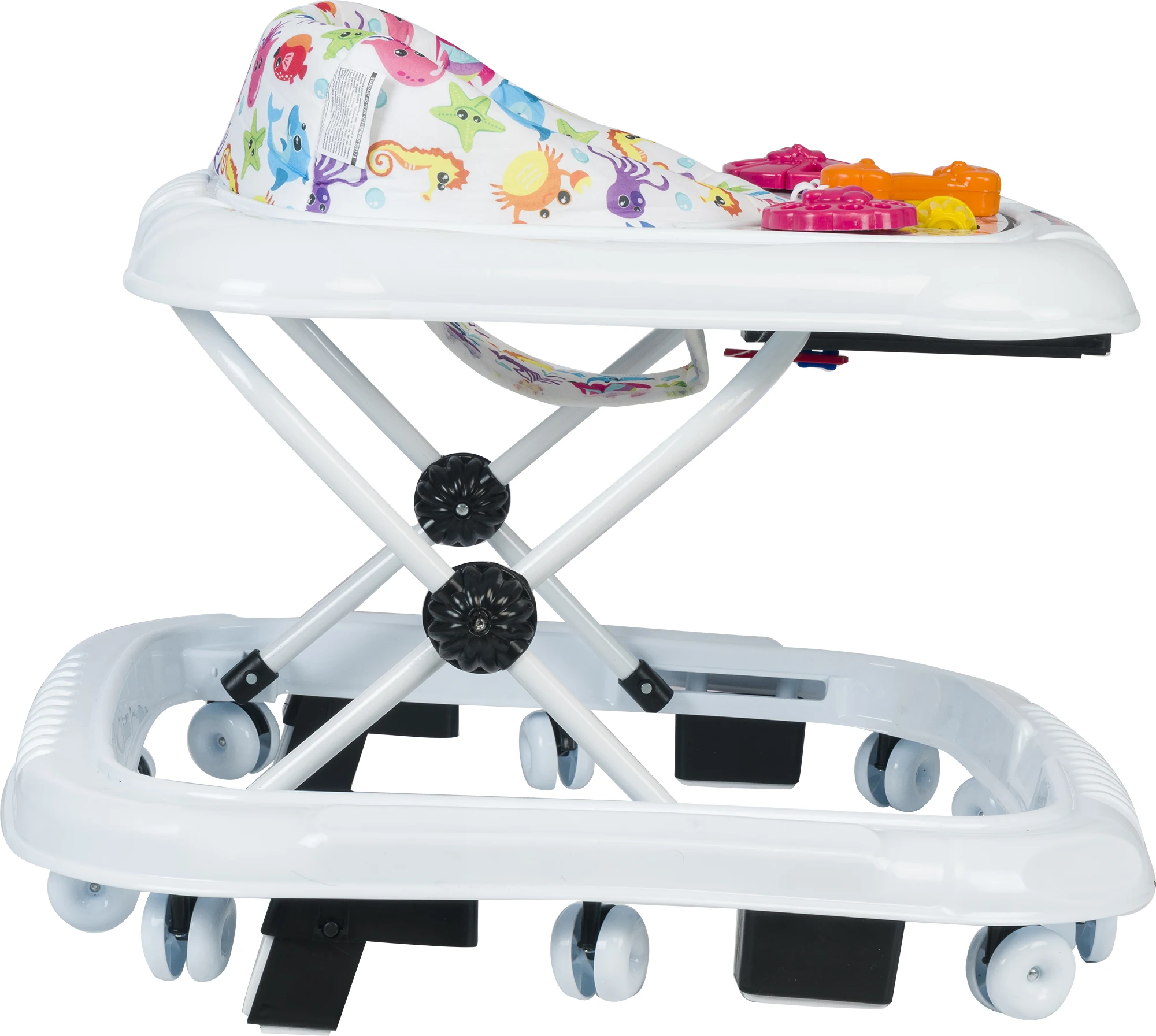 2024 модная новая модель ходунки с обучающими игрушками лоток 10 колес 3 1 стол прочный пластиковый каркас