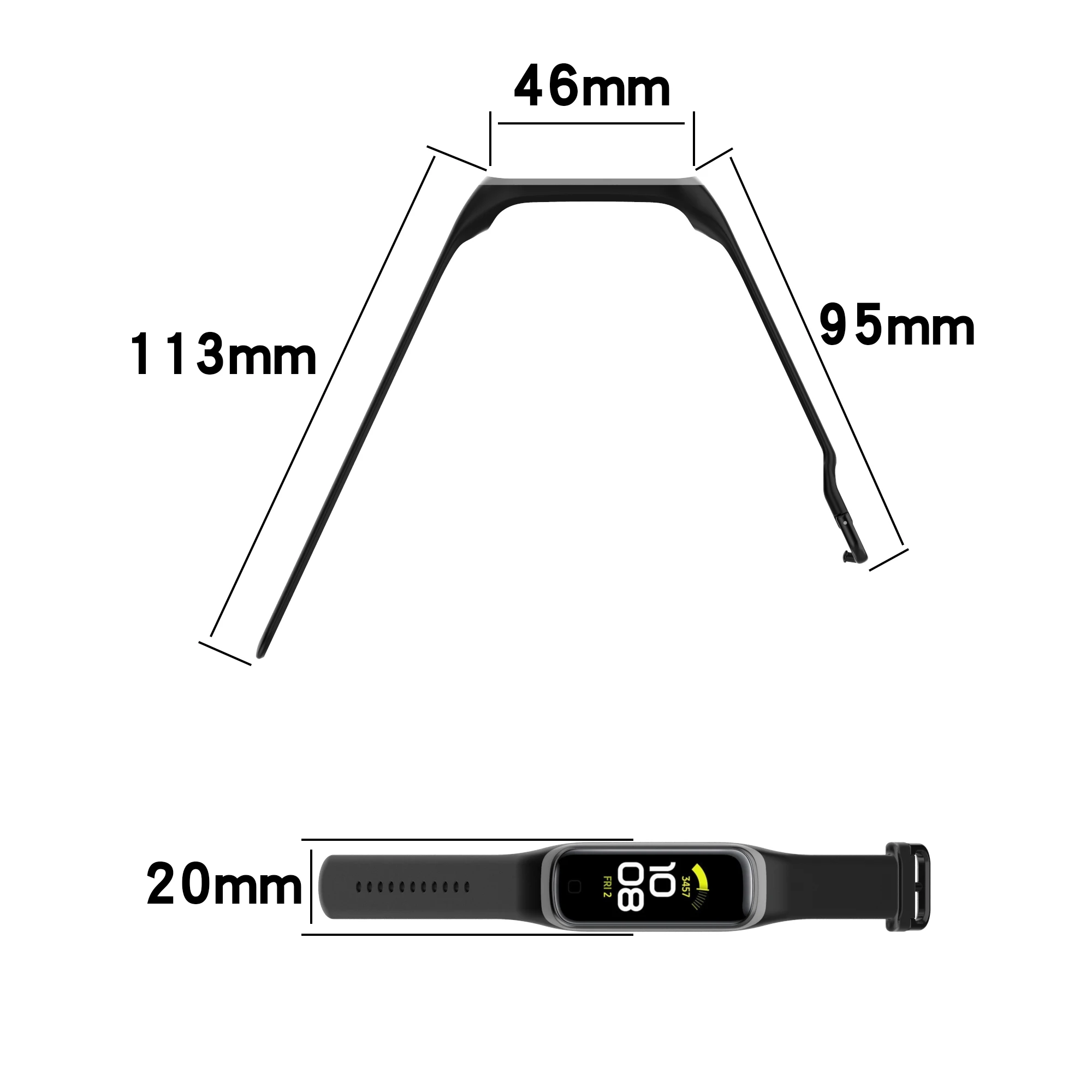 Новый стиль ремешок для часов Samsung Galaxy Fit 2 SM-R220 двойной цвет