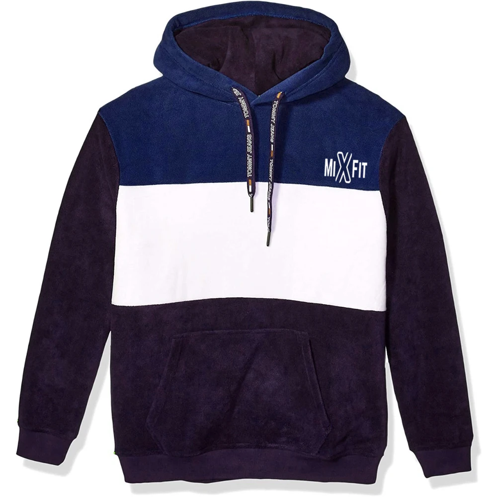 Оптовая продажа пуловер толстовки без рукавов на заказ Мужская толстовка с капюшоном мехом внутри